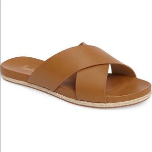 Splendid Criss-Cross Slide Sandal
